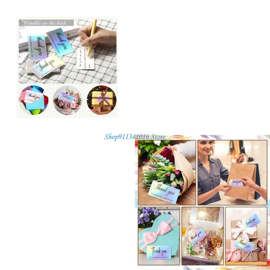 

50pcs Thank You for Your Order Business Cards Shopping Thanks Greeting Cards