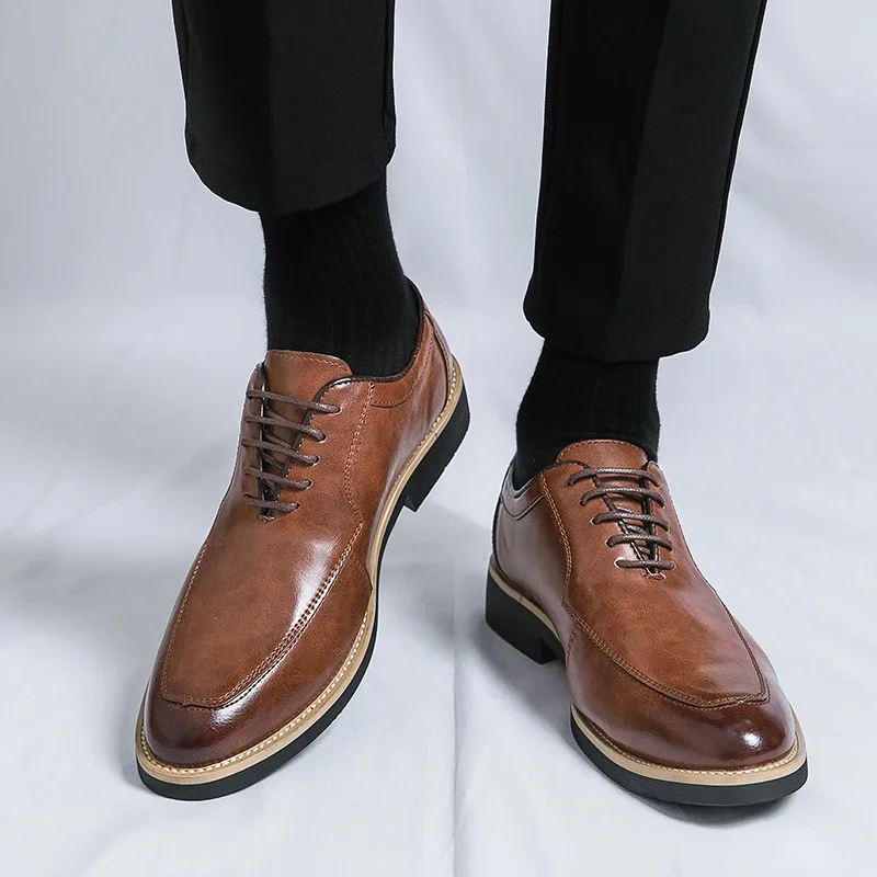 Zapatos De negocios De alta calidad para Hombre, calzado Formal De diseño a mano, Zapatos De estilo británico para Hombre, nuevos