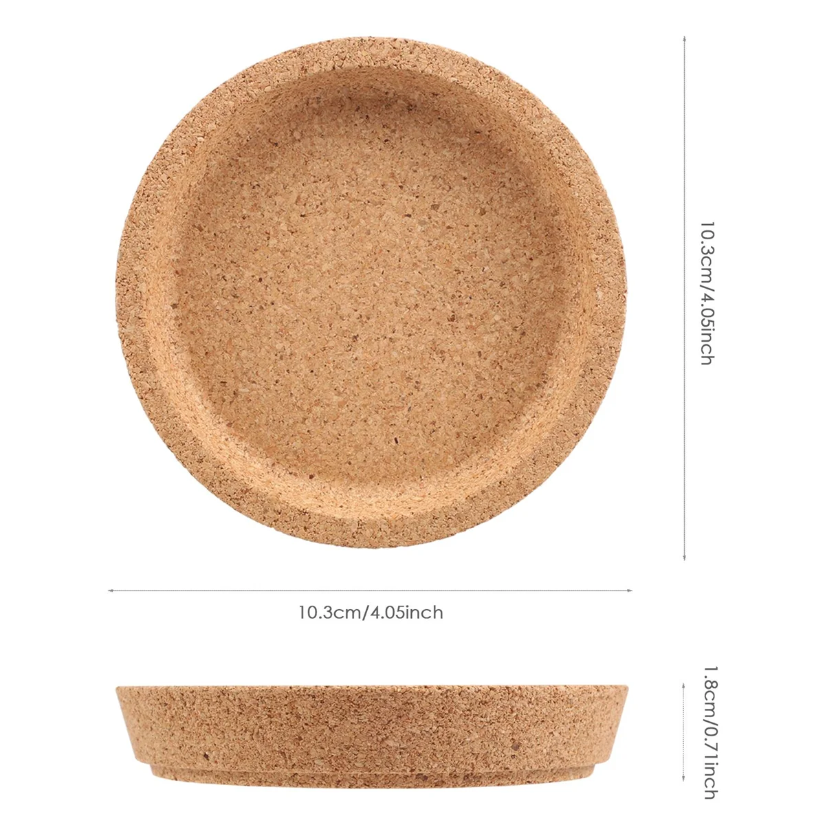 

X11AA 5 Pcs Cork Coaster for Beverage Coasters, Heat-Resistant Water Reusable Natural Round Coasters for Restaurants and Bars