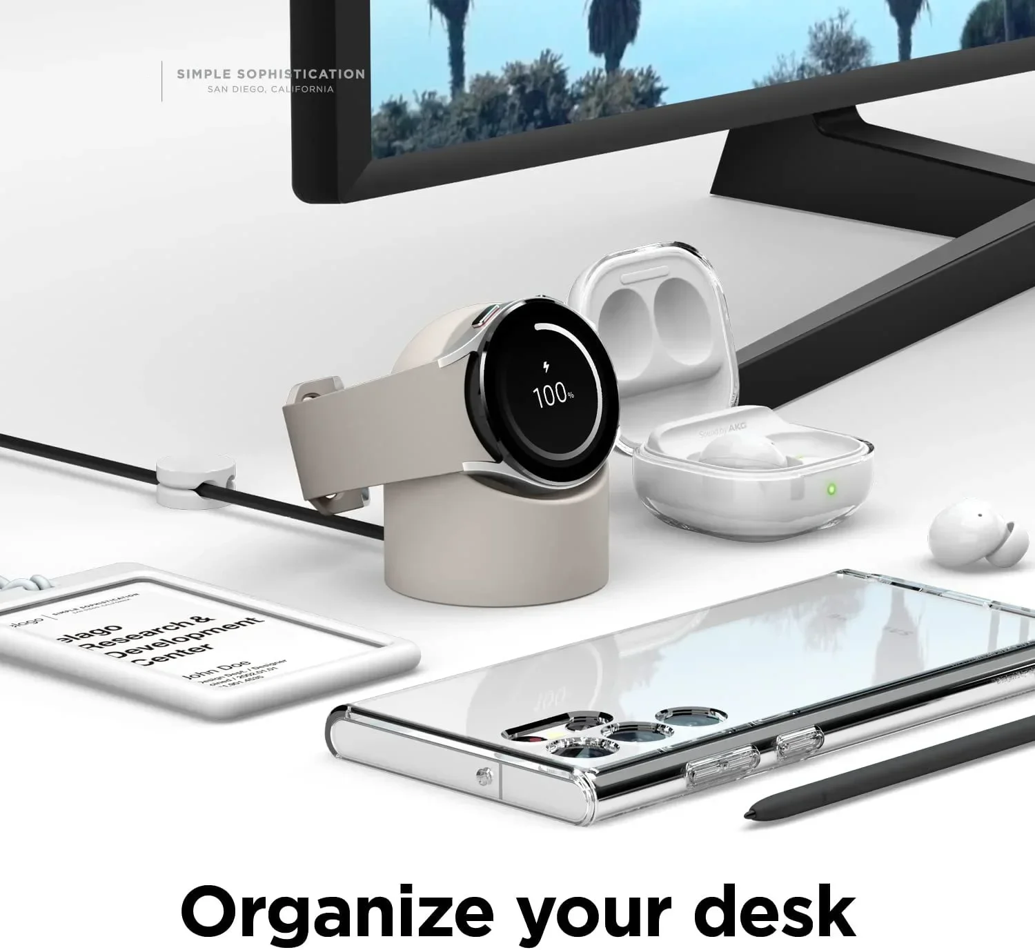Compatible with Samsung Galaxy Watch 6 5 Charger Stand 40 44 46mmGalaxy Watch3 4 5 Pro Charger silicone Stand 45mm image 4