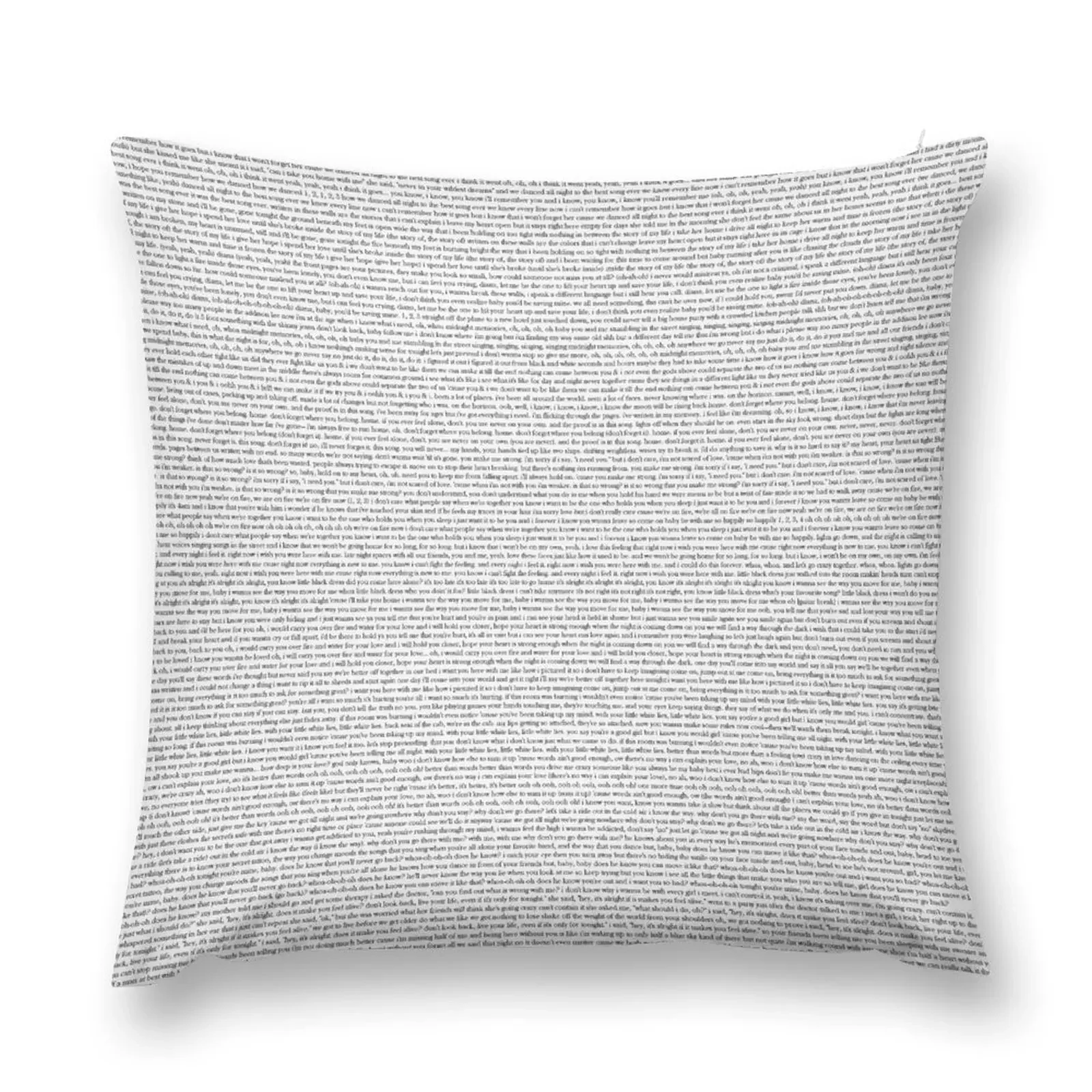 Every Lyric From Midnight Memories Throw Pillow Elastic Cover For Sofa pillow