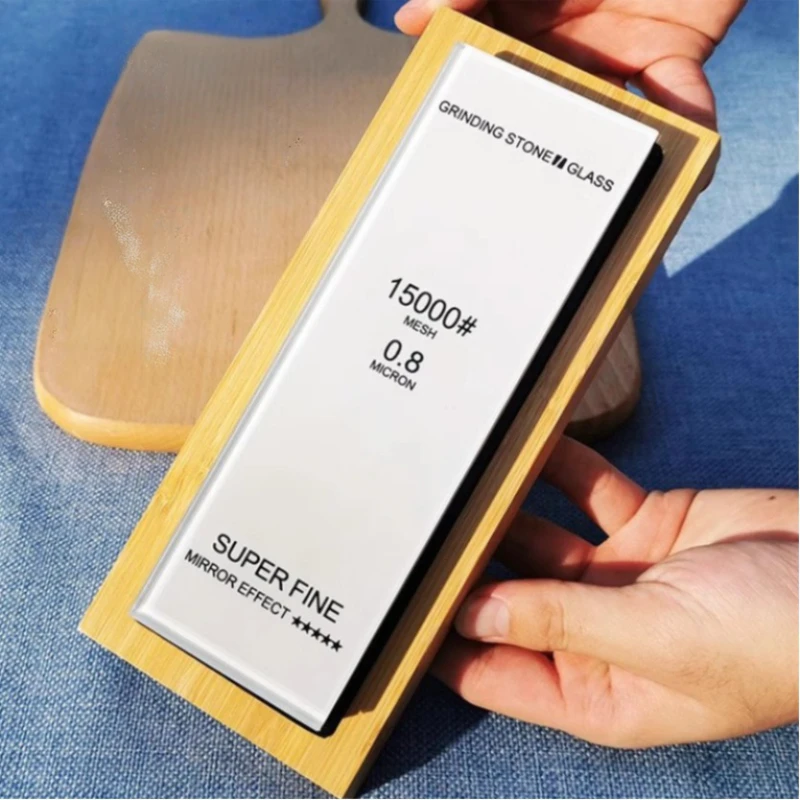2pcs Professional Glass Sharpening Stone Single-Sided Whetstone 240 to 15000 Grit for Kitchen Knives Polishing & Honing Tool view 3