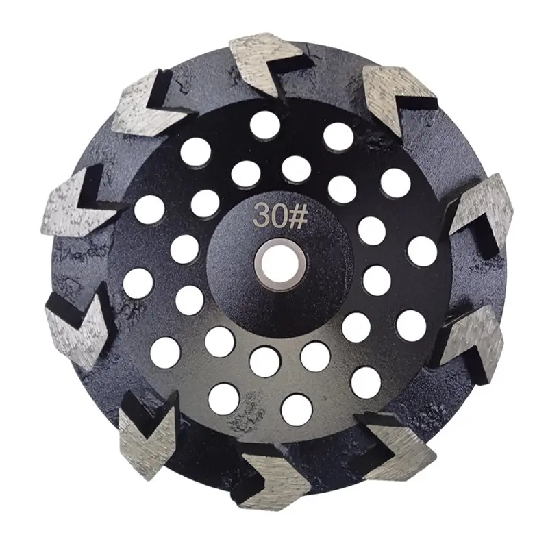 B23B Sintered Segment Grinding Wheel 7 Inch 30 Grit Disc 5/8