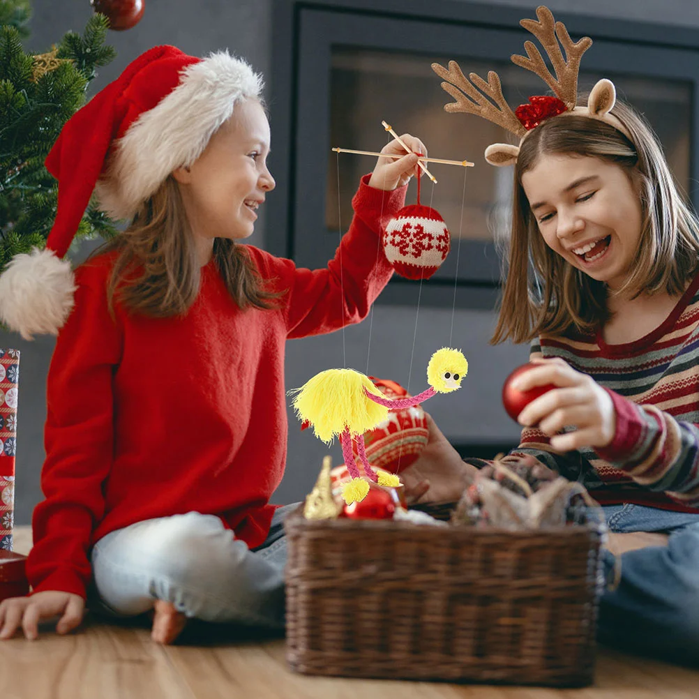 Straußenmarionette Straußenpuppe Einzigartige Puppen Interaktives Spielzeug für Kinder Plüschmarionetten