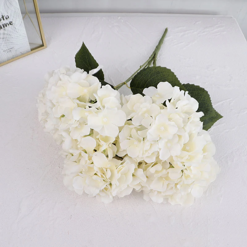 Artificial Hydrangea Bouquet, Silk Hydrangea, DIY Wedding Bridal Bouquet, Home Garden and Office Decoration, Flower Arrangement