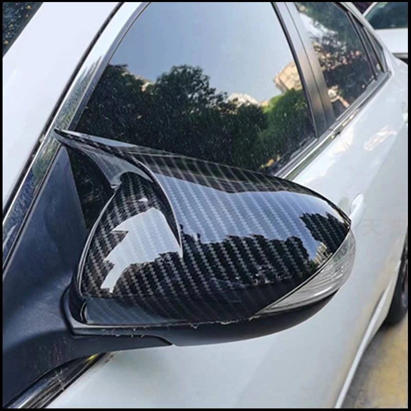

Car Styling For Mazda 3 2009-2012 Rearview Mirror Cover Caps Trim With Horn Decorative Frame Housing Auto Parts Accessories