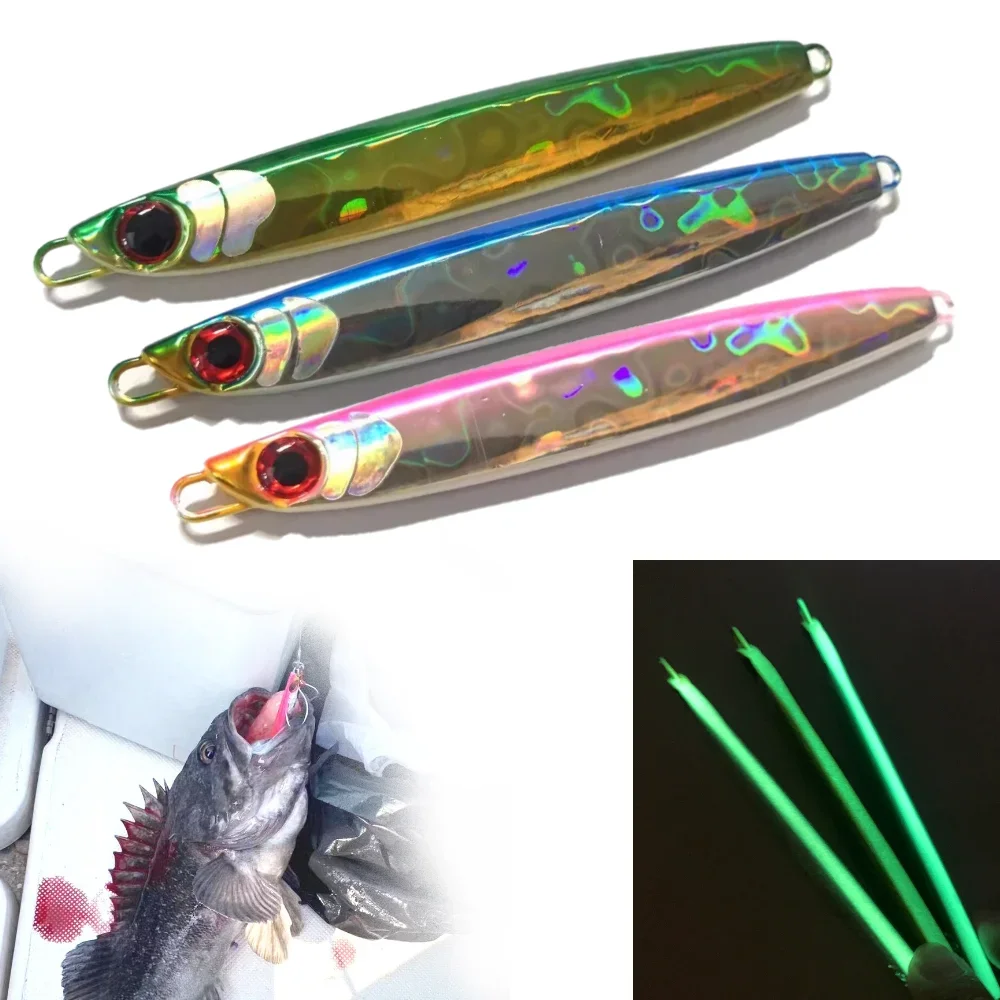 Jig Bait Sea Fishing Metal Lure Shore Slow Long Jigging Jumping Hard Artificial Jigbait 160g 200g Fish Lures Tackle Set