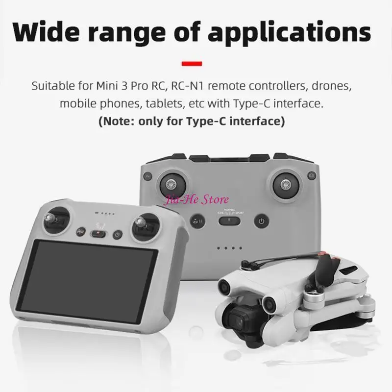 3PCS/SET Silicone Dust Plugue Type-C Интерфейс-крышка пыли для Mini 3