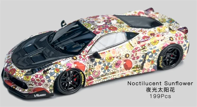 

(Pre-Order) Flame 1:64 LB-Silhouette Works 458 GT Kiki / Combat GreyResin Collector's Vehicle Model Car
