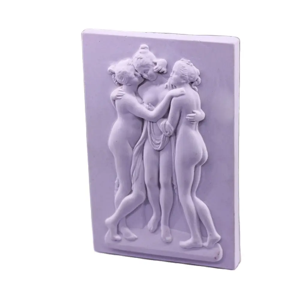 The Three Graces Silicone Moulds Resin Gypsum Crafts Home Aromatherapy Goddess Silicone Mold