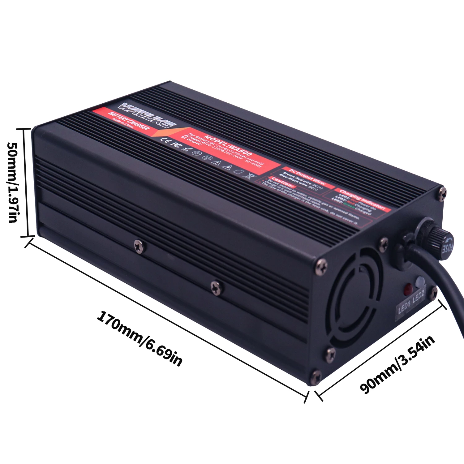 75.6V 5A Li-ion Battery Charger Usd For 18S 66.6V Lipo/LiMn2O4/LiCoO2 Battery Pack Fully Automatic Quick Charge