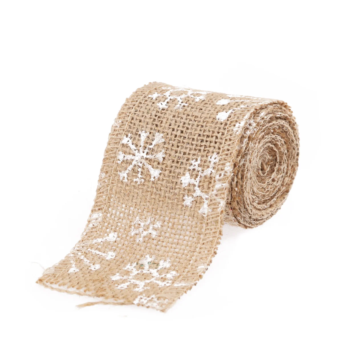 

Snowflake Gift Ribbon Vintage Decor Burlap Household Blue Garland Home Decoration Retro