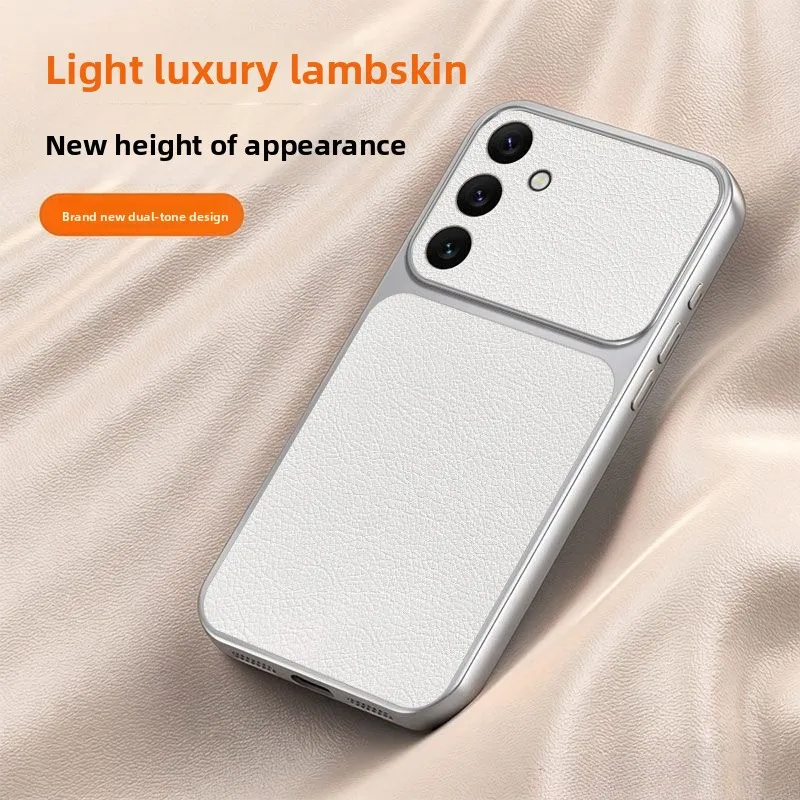 For Samsung S25FE Case Luxury Simple Lambskin Frosted All-Inclusive Anti-Drop Cover For Samsung Galaxy S25 FE Shockproof Funda