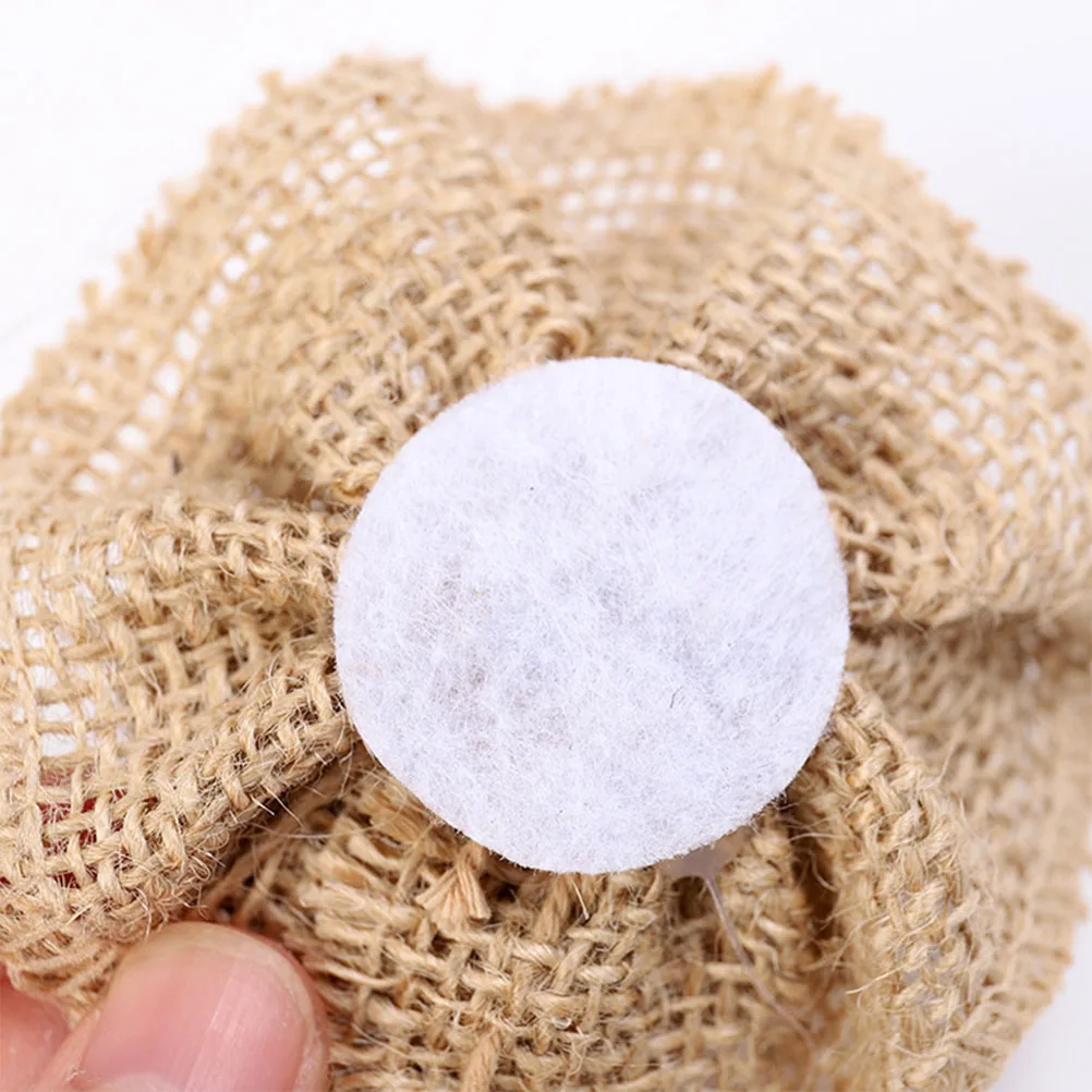

12pcs Decoration DIY Clothes Accessory Wedding Jute Flower Party Favors Diy Clothes Accessory Decor Style