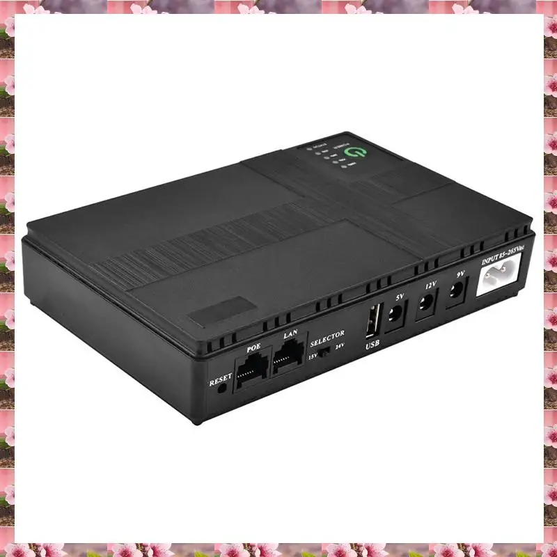 

2025 AC85-265V DC1018P Маршрутизатор 5V9V12V Резервный источник бесперебойного питания 10400 мАч Зарядное устройство для сотового телефона ИБП постоянного тока Американская вилка, AC85-265V
