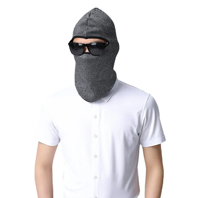 Security protective headgear hat men and women universal fall and winter warm cut stabbing special security mask neck protector