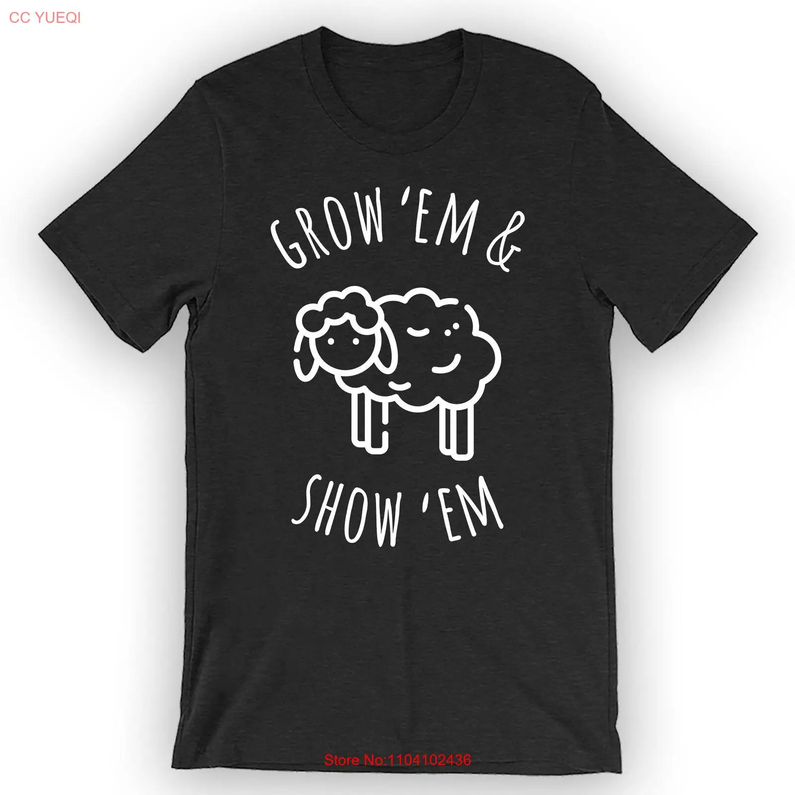 

Футболка унисекс Grow Em & Show Em в подарок ферме овец
