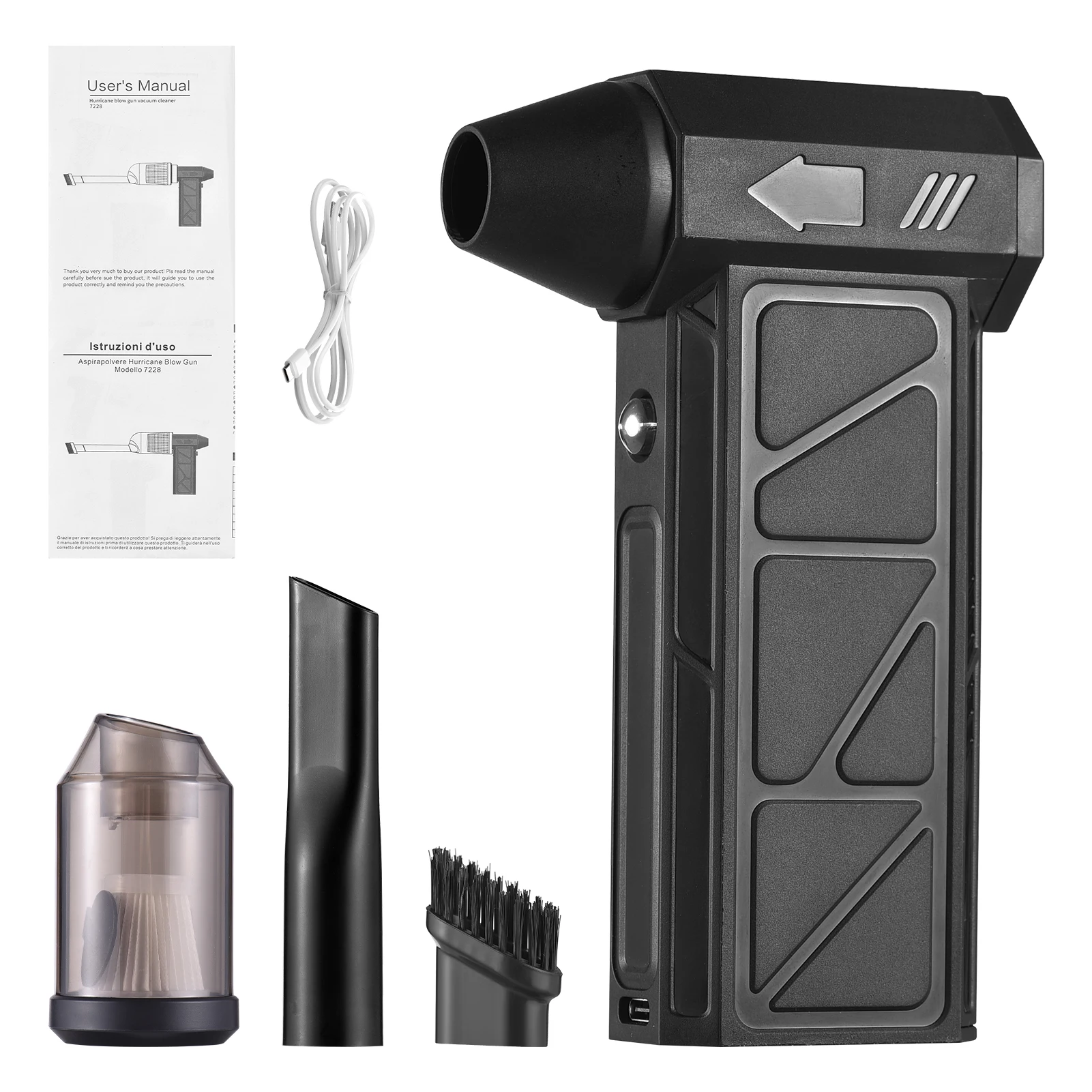 

Электрические вентиляторы 160 Вт, 4 в 1, воздушная тряпка с бесщеточным двигателем, 130000 об/мин, 4 скорости, регулируемая, беспроводная, портативная, струйная, сухая пылеуловитель