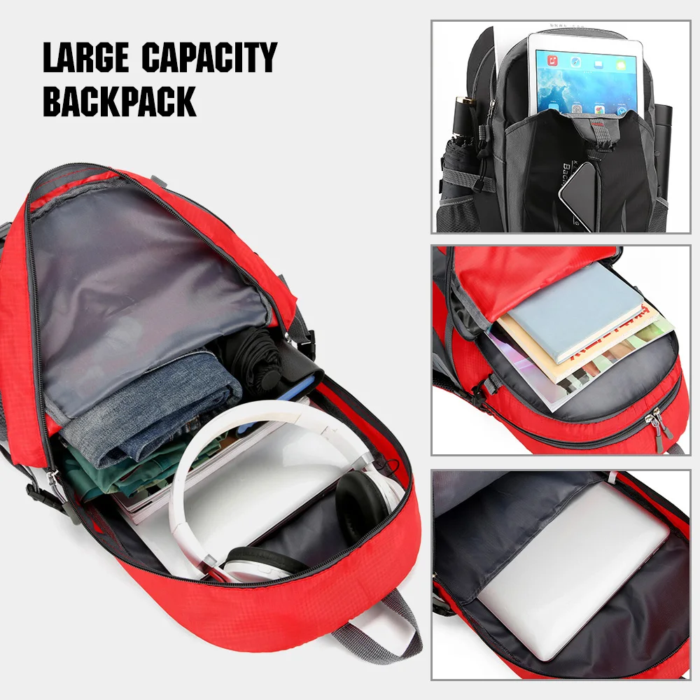 Waterproof Climbing Backpack Rucksack 40L Outdoor Sports Bag Travel Backpack Camping Hiking Backpack Women Trekking Bag For Men