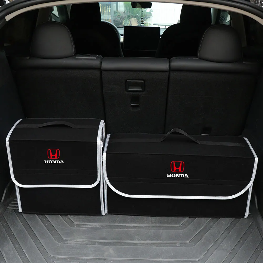 Car Trunk Organizer Box Large Capacity Multiuse Auto Storage Tool Bag For Honda CIVIC Mugen Type R Type S VTEC FORZA Insight Fit