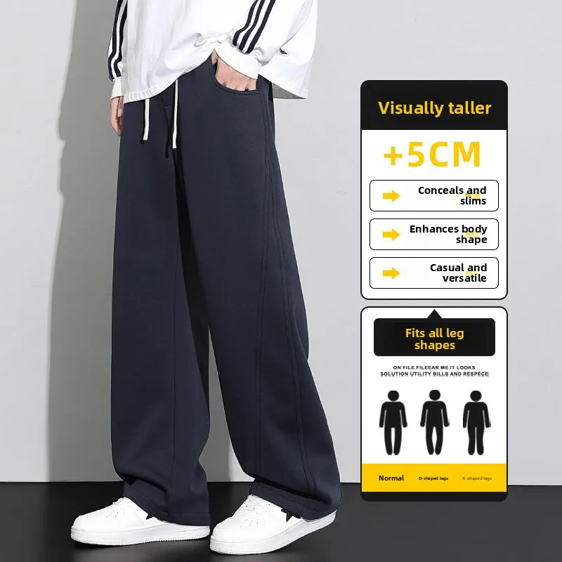 

American Sle Loose Men's Pants Spring Autumn Banana Lazy Casual Wide Leg Straight Tube Sports Long Trousers Faion Urban P...