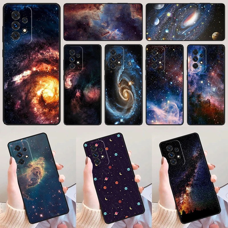 Starry Night constellations stars universe phone case For Samsung A42 A31 A40 A51 A71 A32 A80 A91 A52 A72 A21S A50 A70 A11 A12