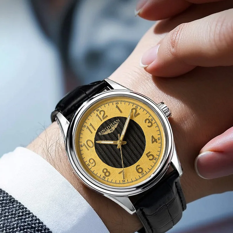 New Fashion Hot Man Luxury Business Leather Watch Men Quartz Watches Students Sports Higt Quality Wristwatches Gifts Male Clock
