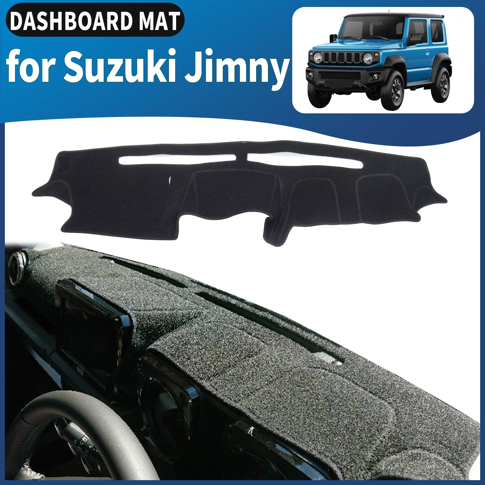 

fit for Suzuki Jimny 2019 2020 2021 2022 Dashmat Dashboard Cover Pad DashMat Sunshade Car Accessories Protective Carpet