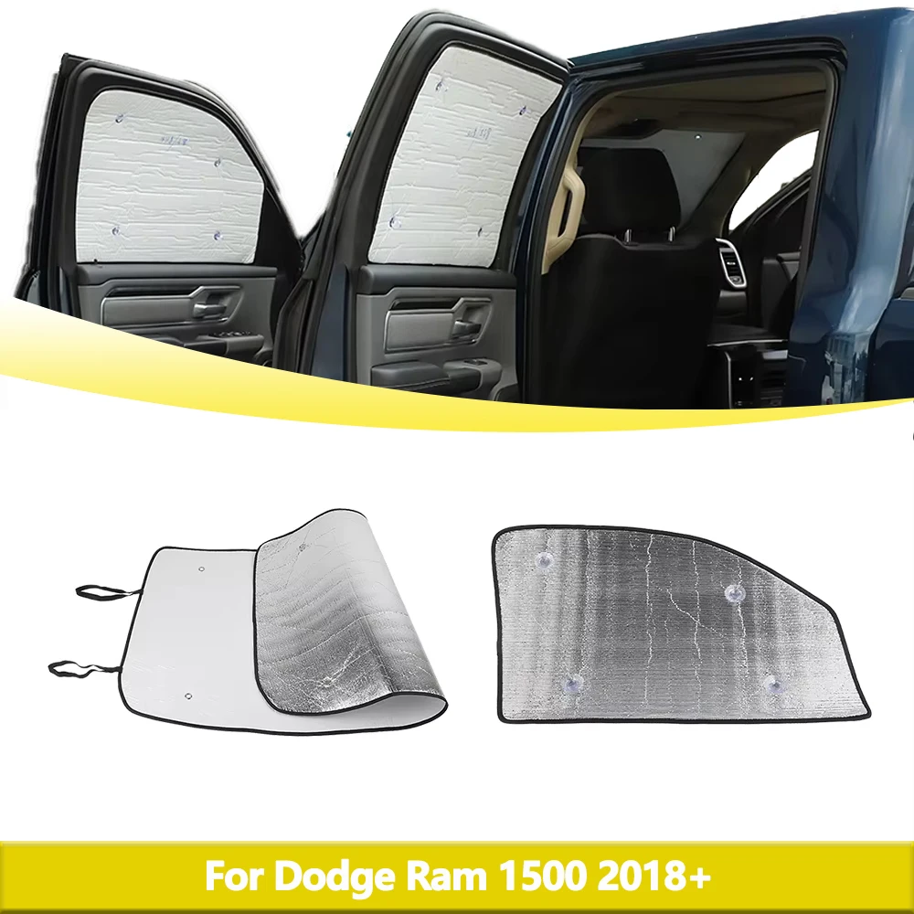 for Dodge Ram 1500 2018 2019 2020 2021 2022 2023 Window Windshield Sunshade Shade Insulation Covers Pad Car Interior Accessories