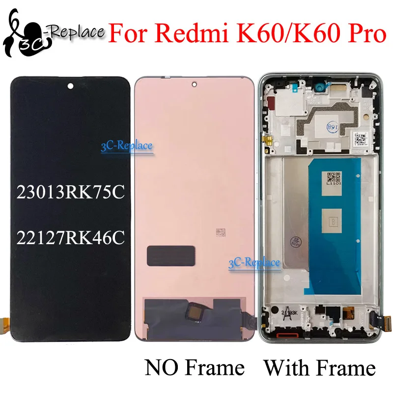 OLED / TFT 6.67 Inch For Xiaomi Redmi K60 K60 Pro LCD Display