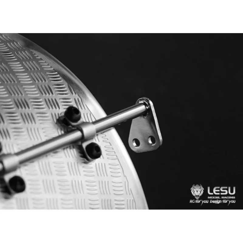 LESU Modell Metall Edelstahl Hinterrad Doppelachsen-Kotflügel S-1243 für Tamiya 3348 1/14 RC Kipper-Modellteile – Detail 4
