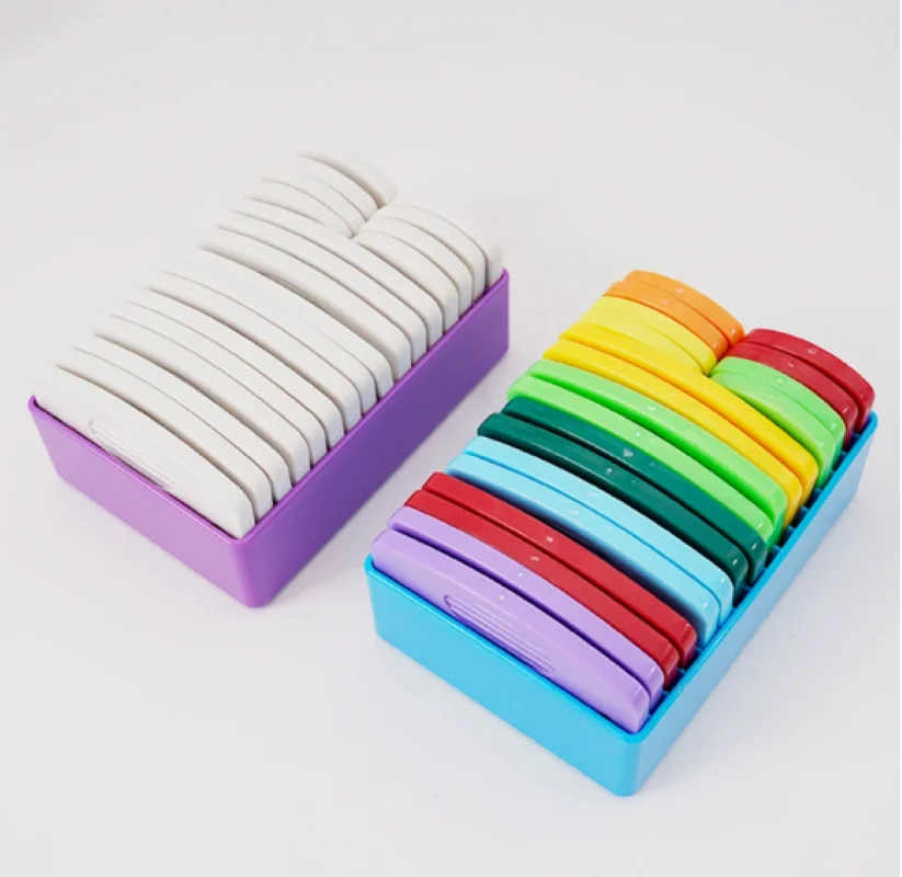 

20pcs Knitting Blocking Pins, Stainless Steel Knit Blockers with Rust-Proof Coating for Wool Yarn Blocking, Sewing Tools