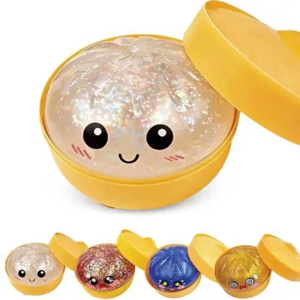 Slime con Purpurina de Dibujos Animados, Juguete Antiestrés, Kit de Slime Suave para Niños, Regalo para Niñas