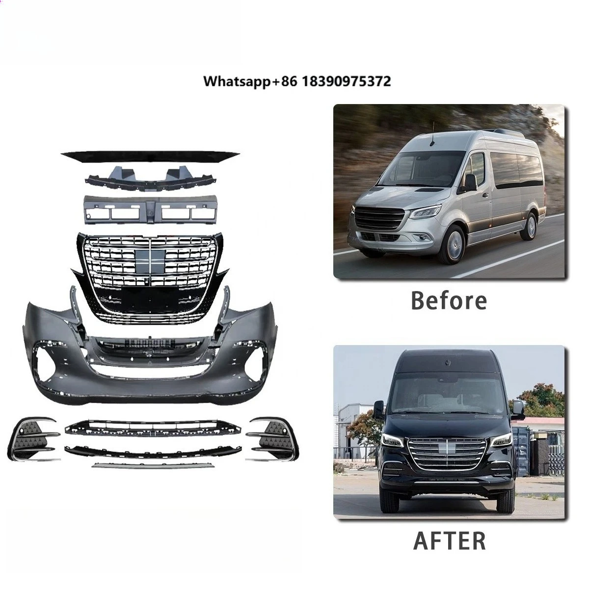 PP BODY KIT for  SPRINTER W907 2018-2026 to W448 STYLE | Easy Install | OEM