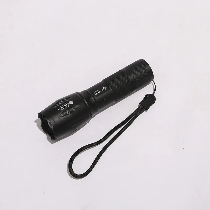 Factory direct for strong light flashlight T 6 wick telescopic zoom long distance flashlight camping LED flashlight