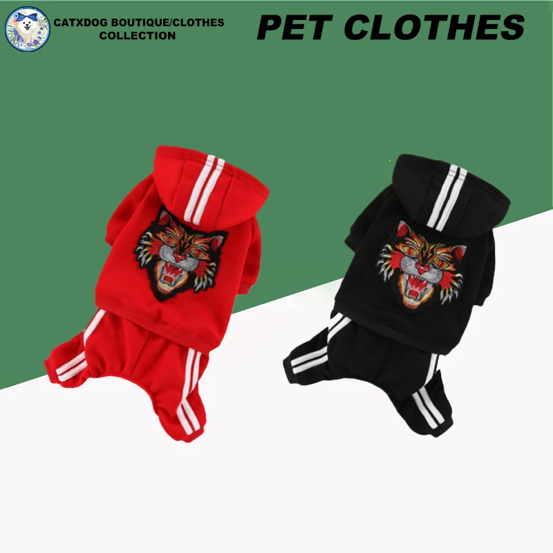 Chic Feline Hoodie and Canine Ensemble – Fashionable Outfit for Shih Tzu Dogs and Cats