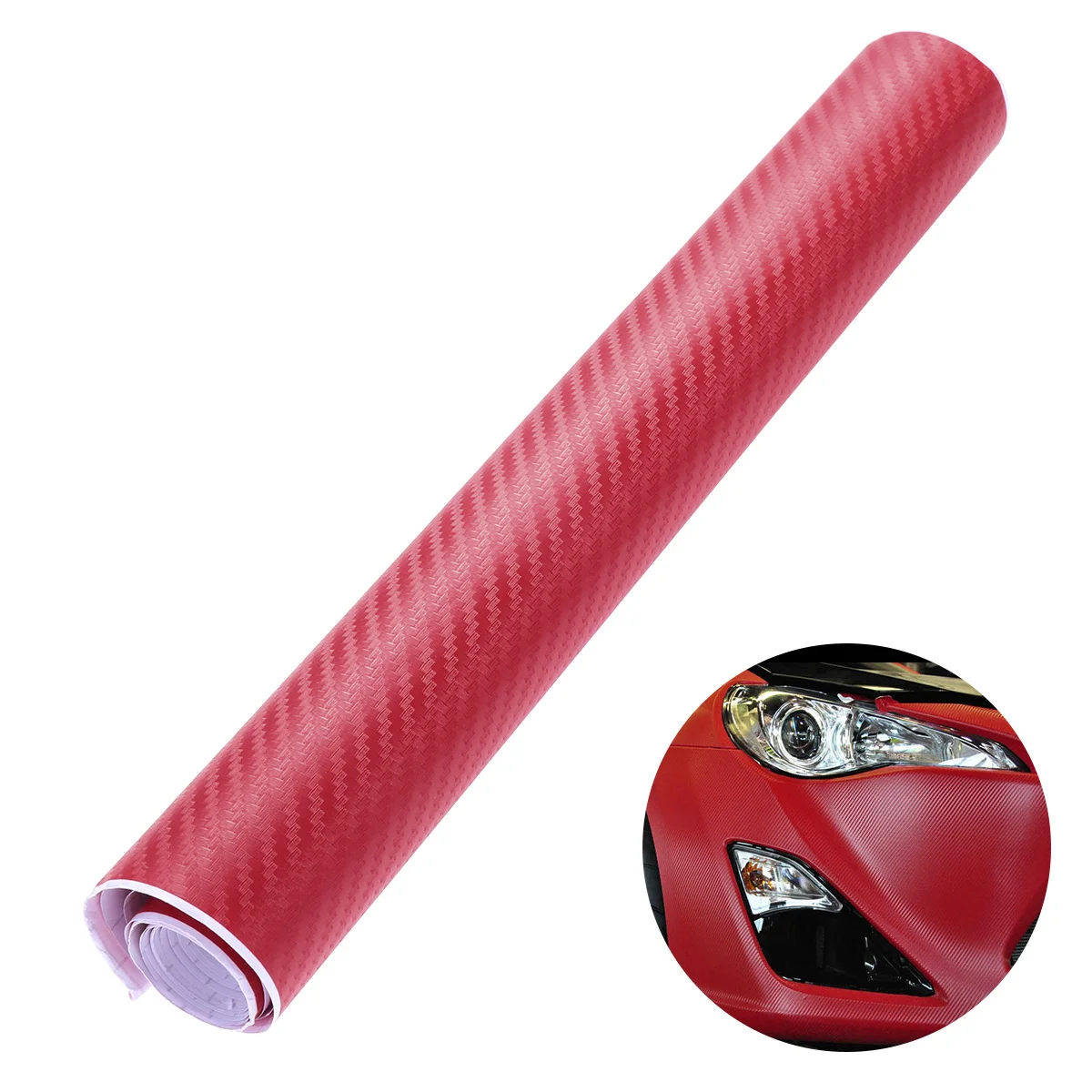 

Carbon Fiber Wrap Roll 3D Diy Sticker For Car Auto Decor 127Cm Length Silver Waterproof Self Adhesive Film Car Wrap Decals