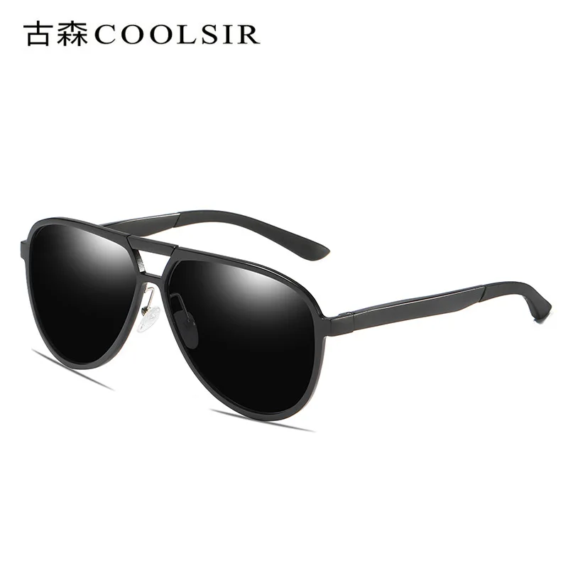 Classic men's aluminum magnesium polarized sunglasses full frame driving sunglasses 6514