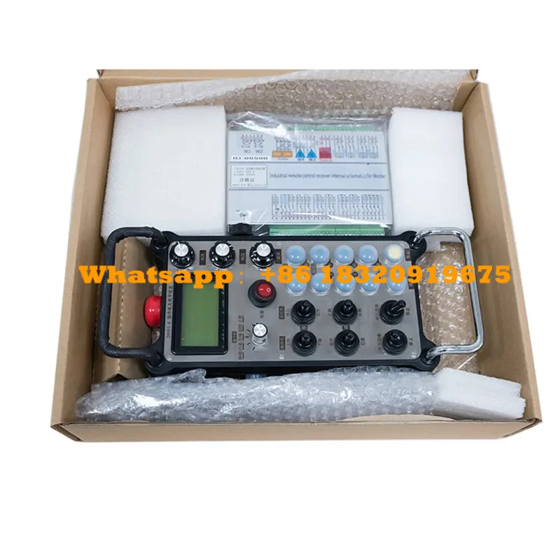 CNC 6 joysticks motor telescópico uso de control remoto industrial para grúa y polipasto telecrane IP67 impermeable