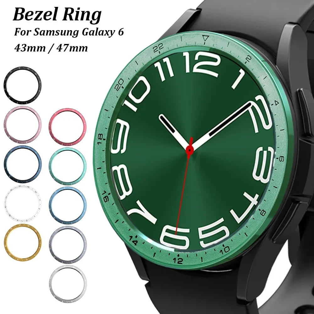 PC Bezel Rings for Samsung Galaxy Watch 6 Classic 43mm 47mm Bumper Cover for Samsung Watch 6 Classic 43mm 47mm Bumper Ring Cover