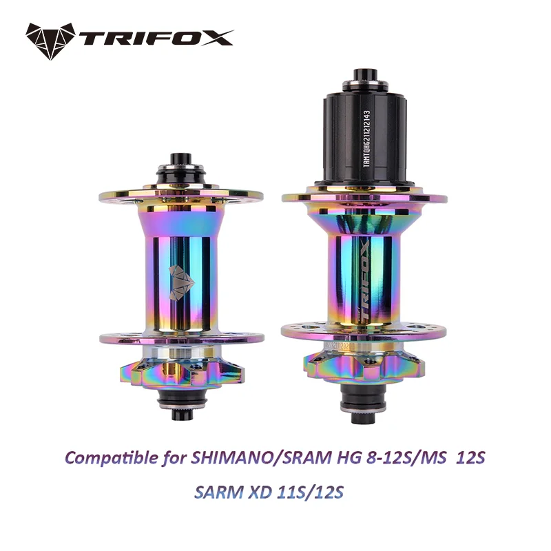 TRIFOX MTB Bike HUB 6 Pawl Disc Brake 32H XD/HG/MS Thru Axle 12x142 15x100 v Brake 10x135 9x100mm Sealed Bearing Mountain Hub