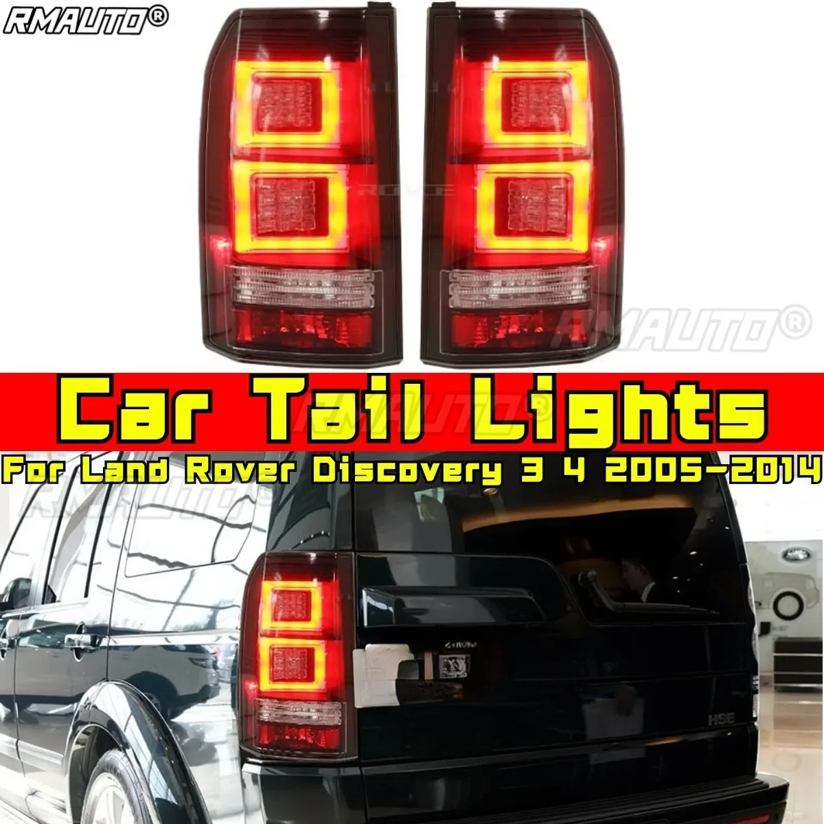 Car Tail Lights Outer LED Tail Light Assembly Rear Brake Lamp Body Kit For Discovery 3 4 2005-2014 Car Accessories