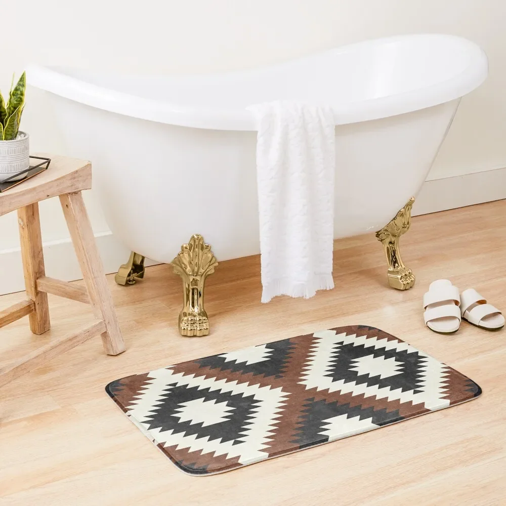 

aztec neutrals - inkwell & brandywine Bath Mat Baths Bathroom Bathroom Rug Set Mat