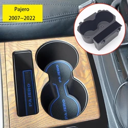 Central Control Storage Box for 2007~2022 Mitsubishi Gen 4  Montero Pajero Drinks Holders Deepened Interior Accessories