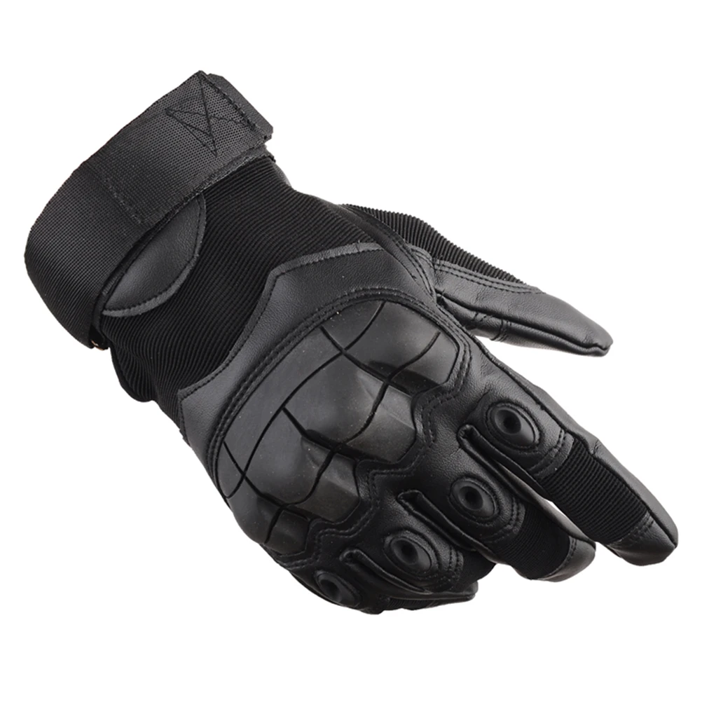

Full Finger Touch Screen Windproof Cycling Motorcycle Sports Outdoor Gloves XL Black Soft Fabric Durable Anti Slip Palm Warm