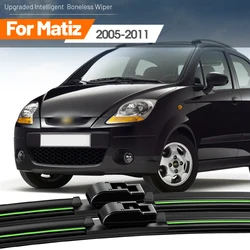 2pcs For Chevrolet Matiz 2005-2011 Front Windshield Wiper Blades 2006 2007 2008 2009 2010 Windscreen Window Accessories