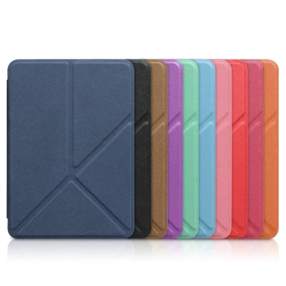 1PC Auto Wake/Sleep 7 inch E-Reader Case Anti-fall Wear-resistant Folio Cover Leather for Kindle Paperwhite 2024 12th/Colorsoft