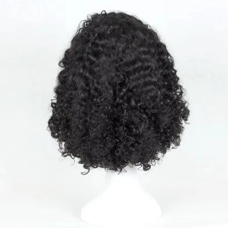 Ccutoo Vrouwen Krullend Afro Zwarte Synthetische Pruik Moeder Gothel Halloween Cosplay Volledige Pruiken Hittebestendigheid Party Kostuum Pruiken