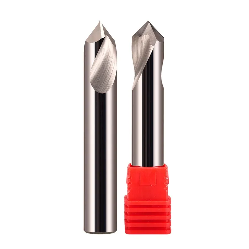 GAMONT HRC58 2-Flute Tungsten Steel Carbide Special Centering Drill For Aluminum CNC Machining Centers Carving Machines Tool