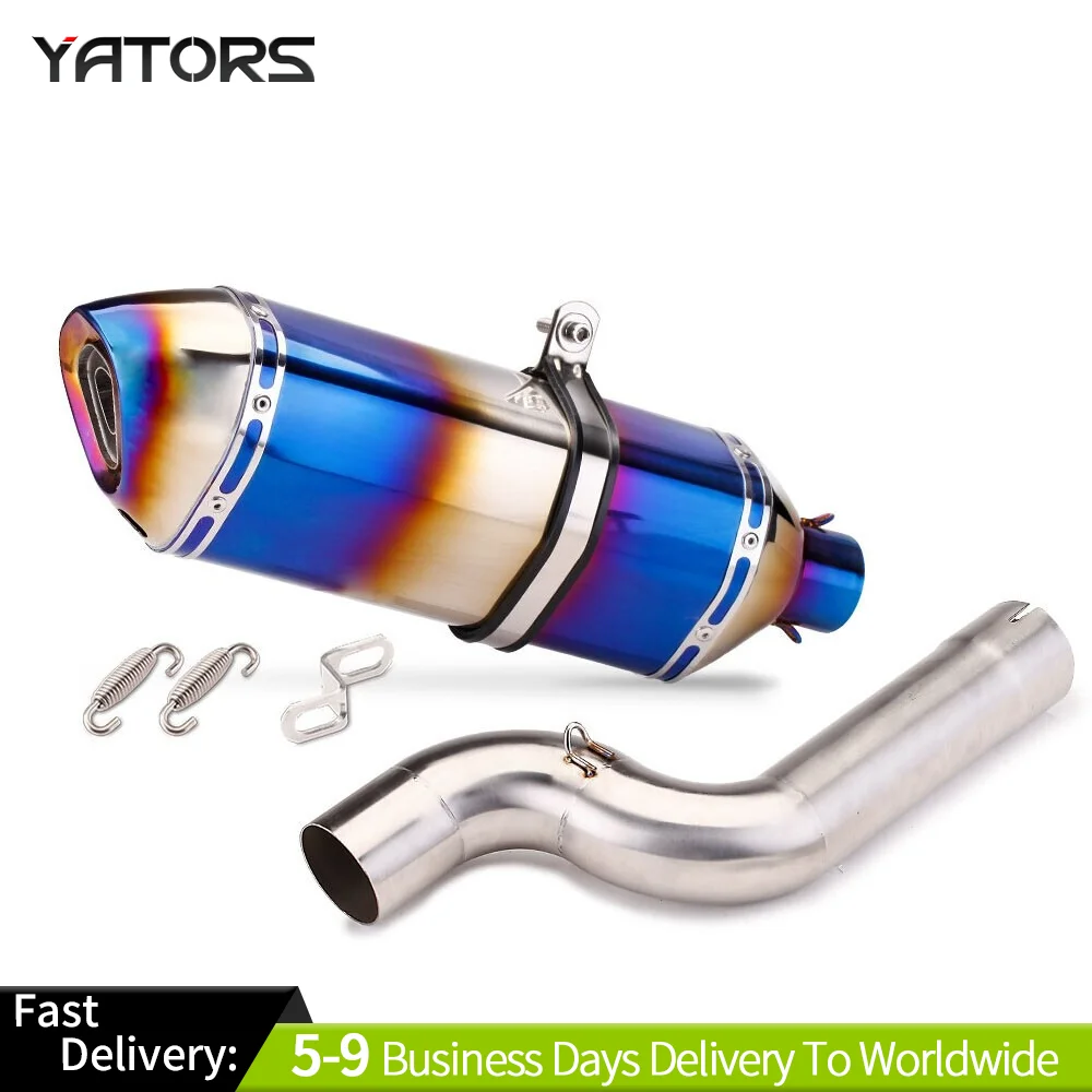 

For BMW F900R F900XR 2020-2023 Exhaust Tips Mid Tail Muffler Pipe Slip on System Exhaust Systems Exhausts Pipes